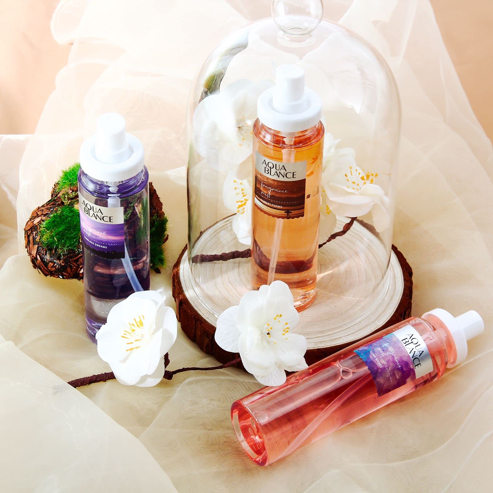 Aqua Blance night-out scent enhances subtle, confident presence.