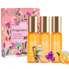 AQUA BLANCE Velvet Reverie bottle, ideal travel fragrance.