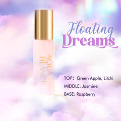 AQUA BLANCE Weekend Bliss bottle closeup highlighting lavender and orchid for calm moments.