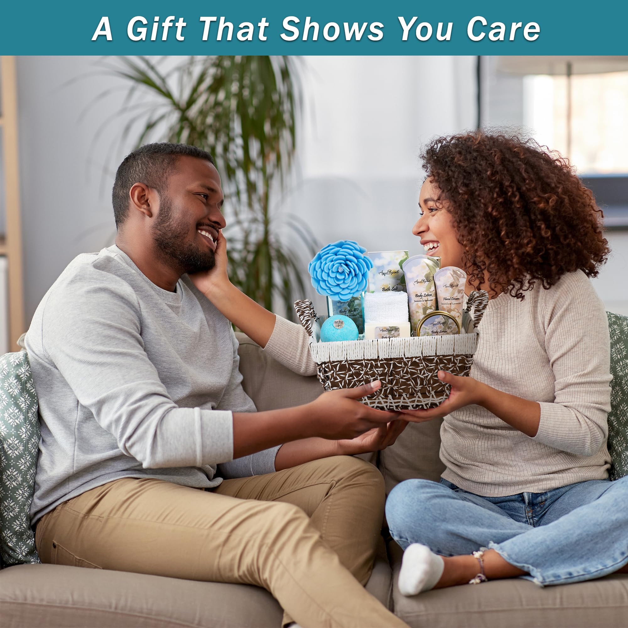 Aqua Elegante body scrub jar reveals exfoliating texture for smooth skin.