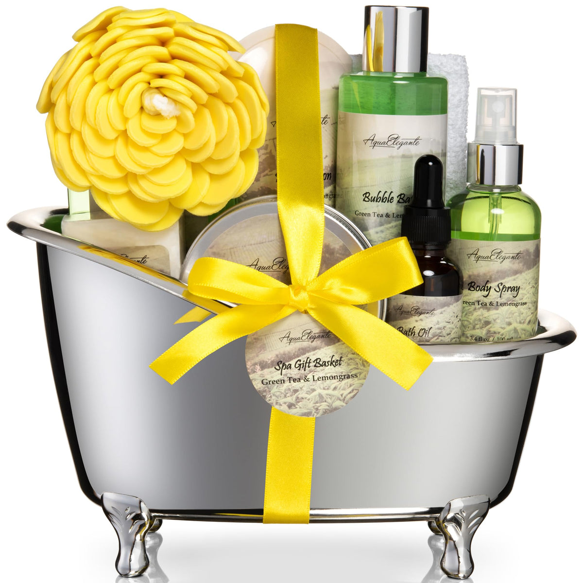 Aqua Elegante Green Tea Lemongrass Body Wash for a refreshing spa-like cleanse