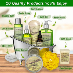 Aqua Elegante Green Tea Lemongrass Bubble Bath with calming aroma for a soothing soak