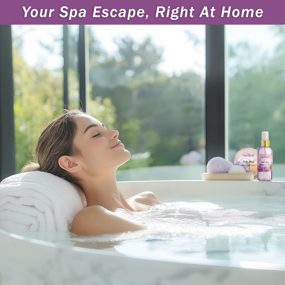 Aqua Elegante Honey Lavender Bath Bombs fizz for a spa moment