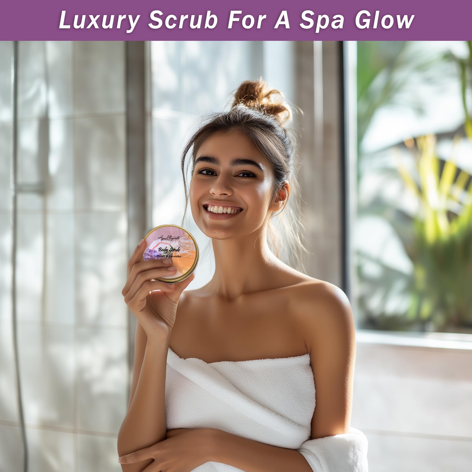 Aqua Elegante Honey Lavender Bath Towel adds plush comfort after soaking.
