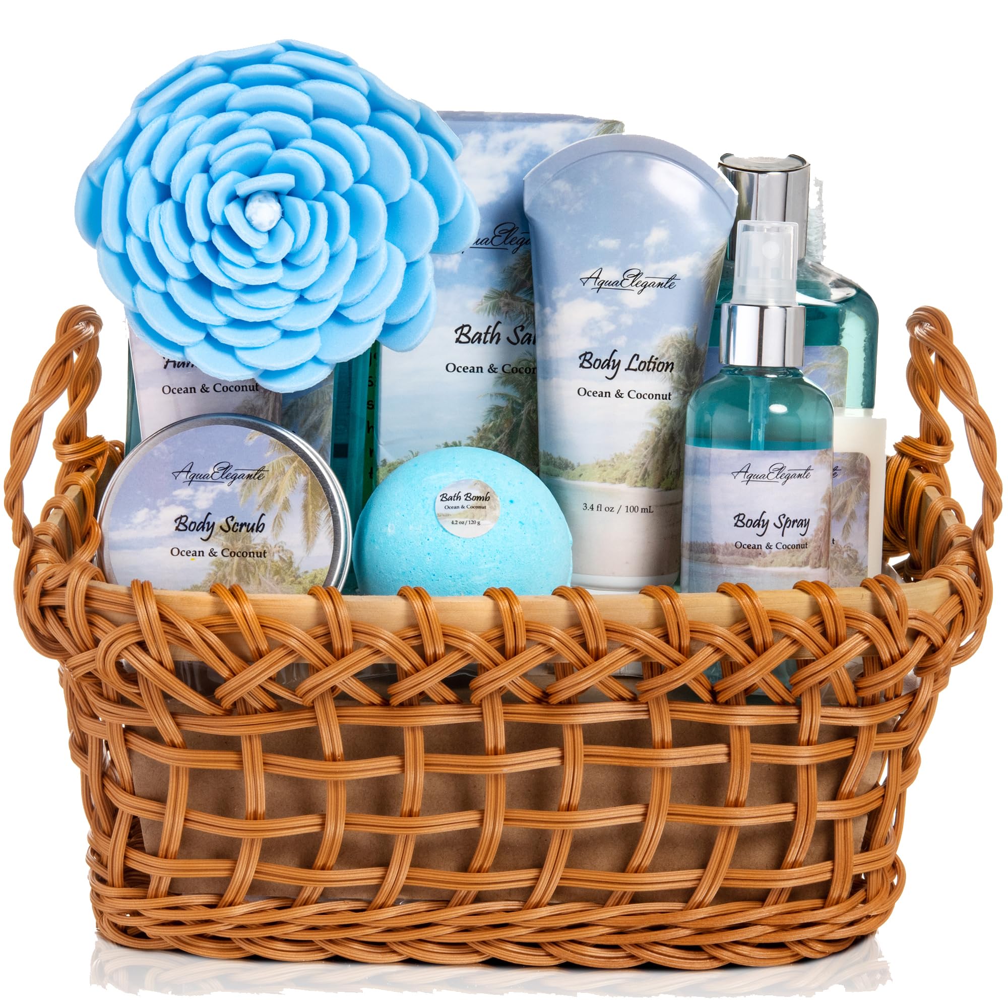 Aqua Elegante spa wash bottle with coconut and ocean breeze for refreshing daily showers