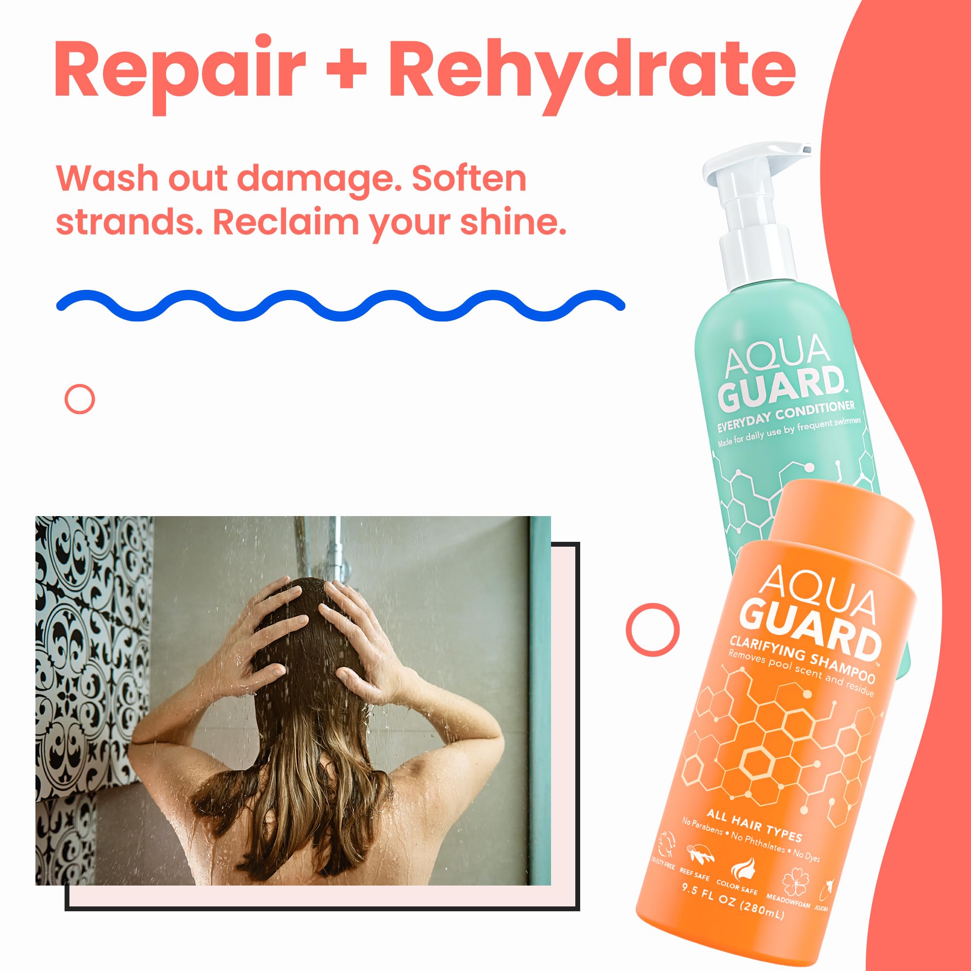 Aqua Guard leave-in detangler eases knots and adds UV protection
