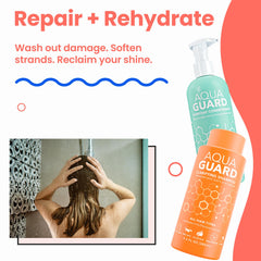 Aqua Guard leave-in detangler eases knots and adds UV protection