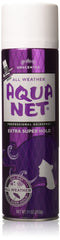 Aqua Net Extra Super Hold 11oz spray bottle for lasting styles.
