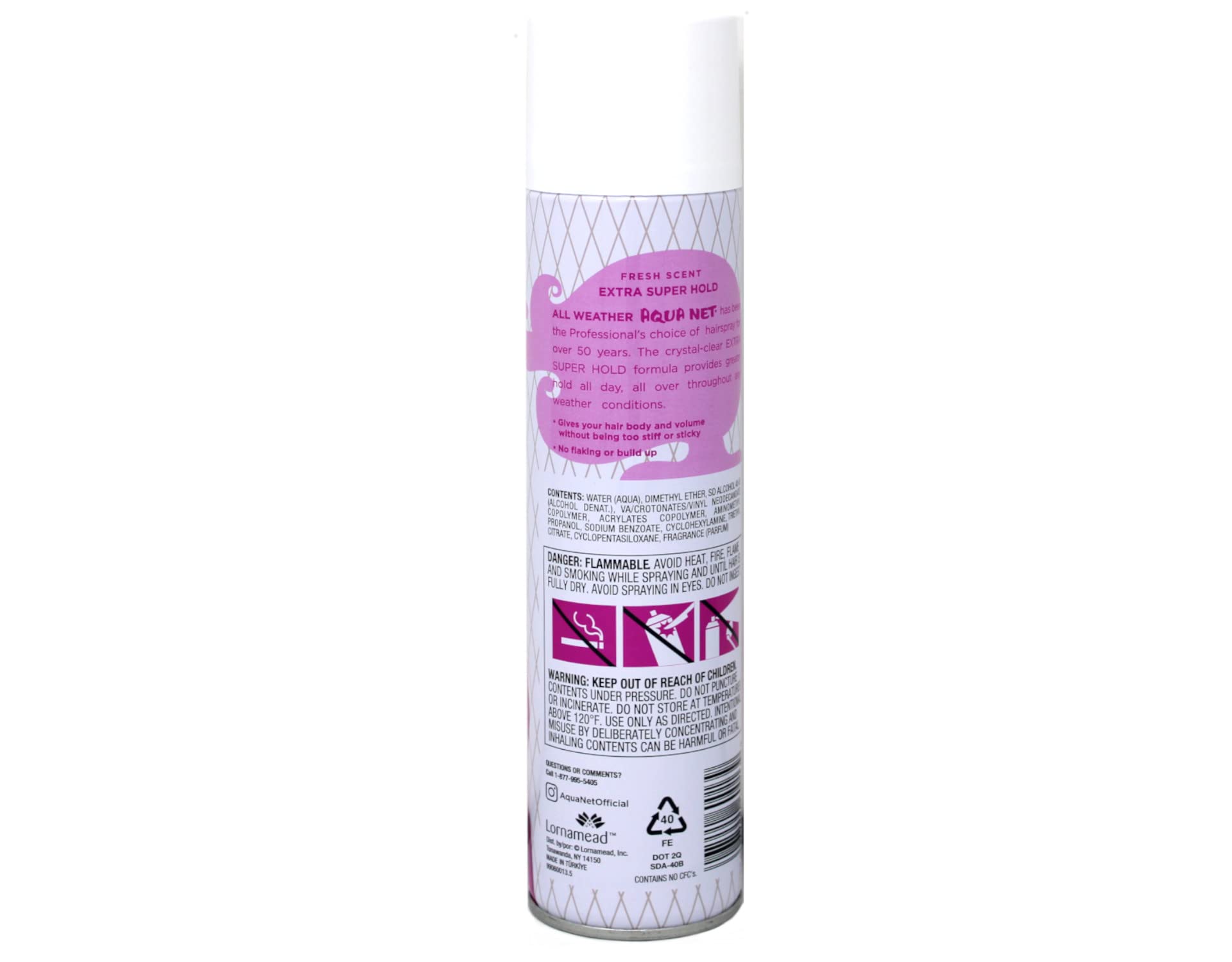 Aqua Net pack of 3 display showcases value and consistent performance.