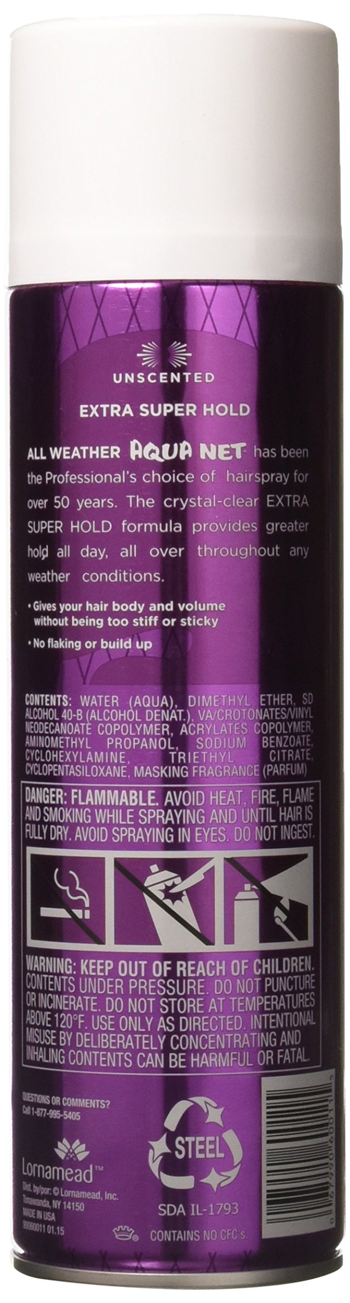 Aqua Net unscented hair spray mist for fragrance-free styling.