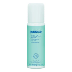 Aquage Uplifting Foam bottle cap shows easy, on-the-go styling.