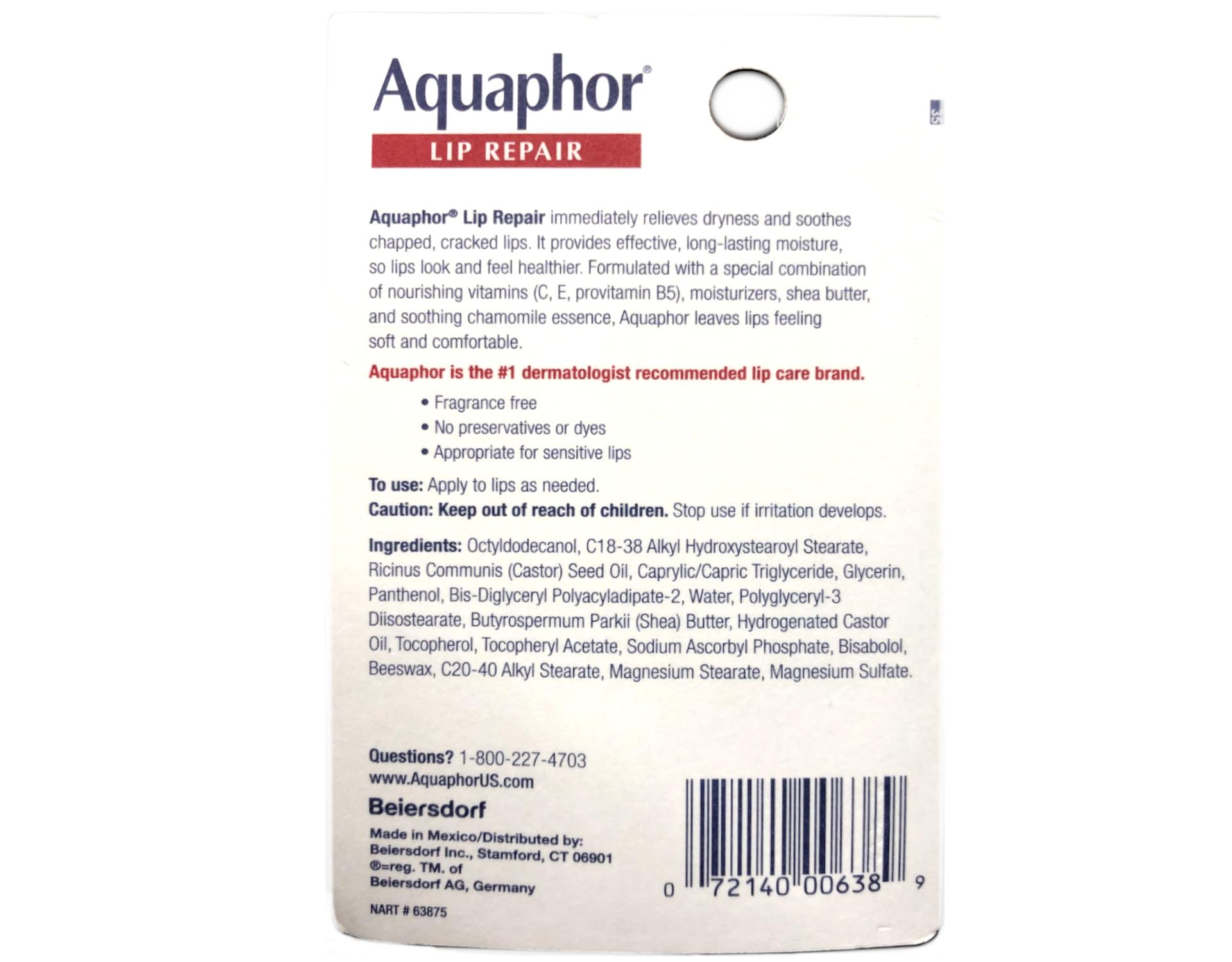 AQUAPHOR Lip Repair 4-pack packaging ready for daily lip care.