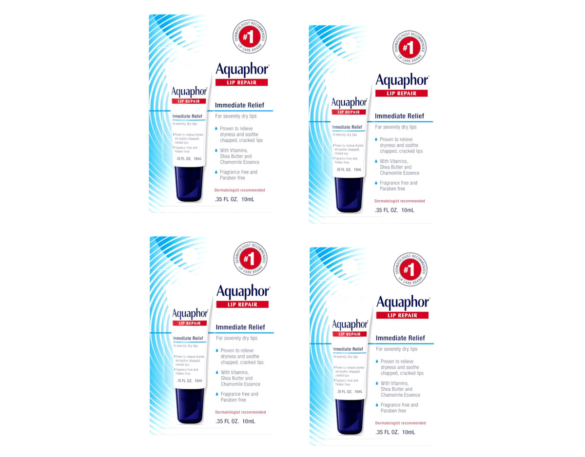 AQUAPHOR Lip Repair tube front view showing compact, travel-ready moisture for dry lips.