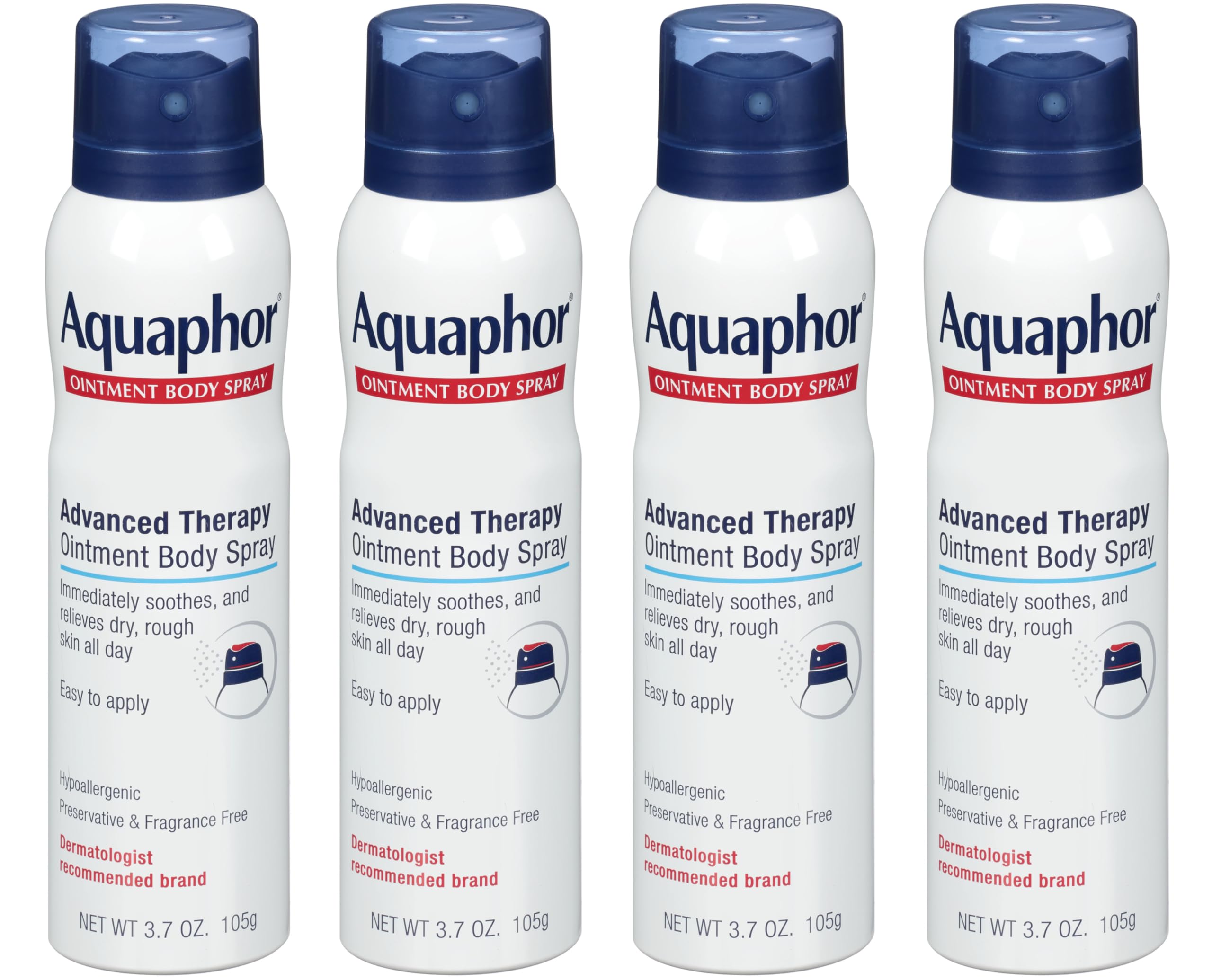 Aquaphor Ointment Body Spray main image showing intense hydration for dry skin.