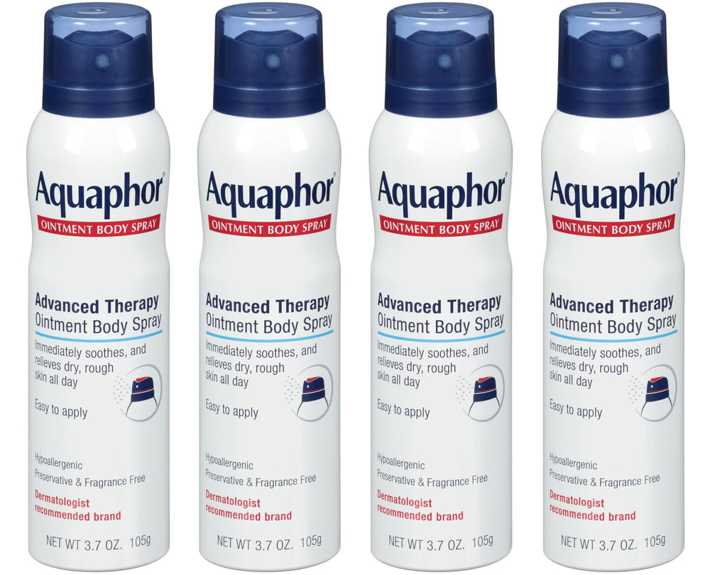 Aquaphor Ointment Body Spray main image showing intense hydration for dry skin.