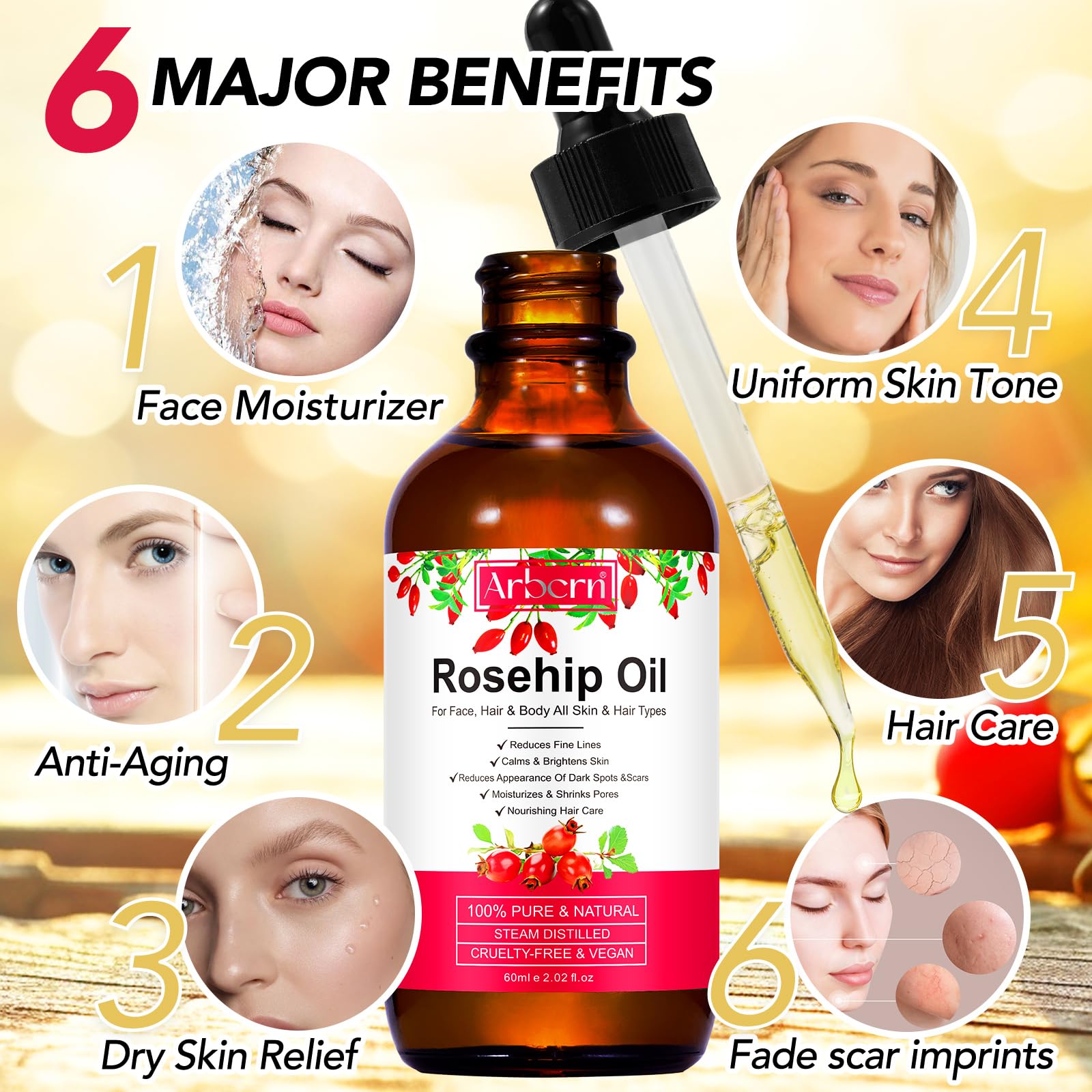 ar-bcrn rosehip oil cuticles lips keeps lips moisturized and nails tidy.