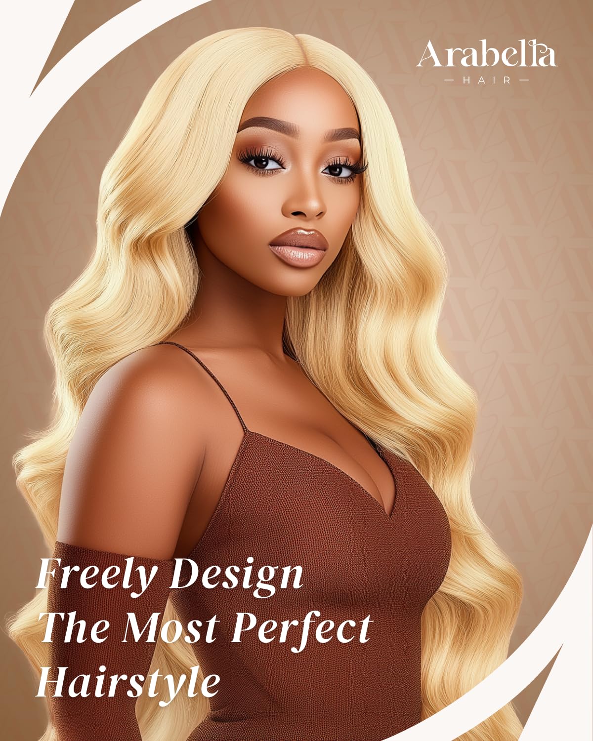 Arabella 613 baby hair detail enhances a soft, natural hairline.