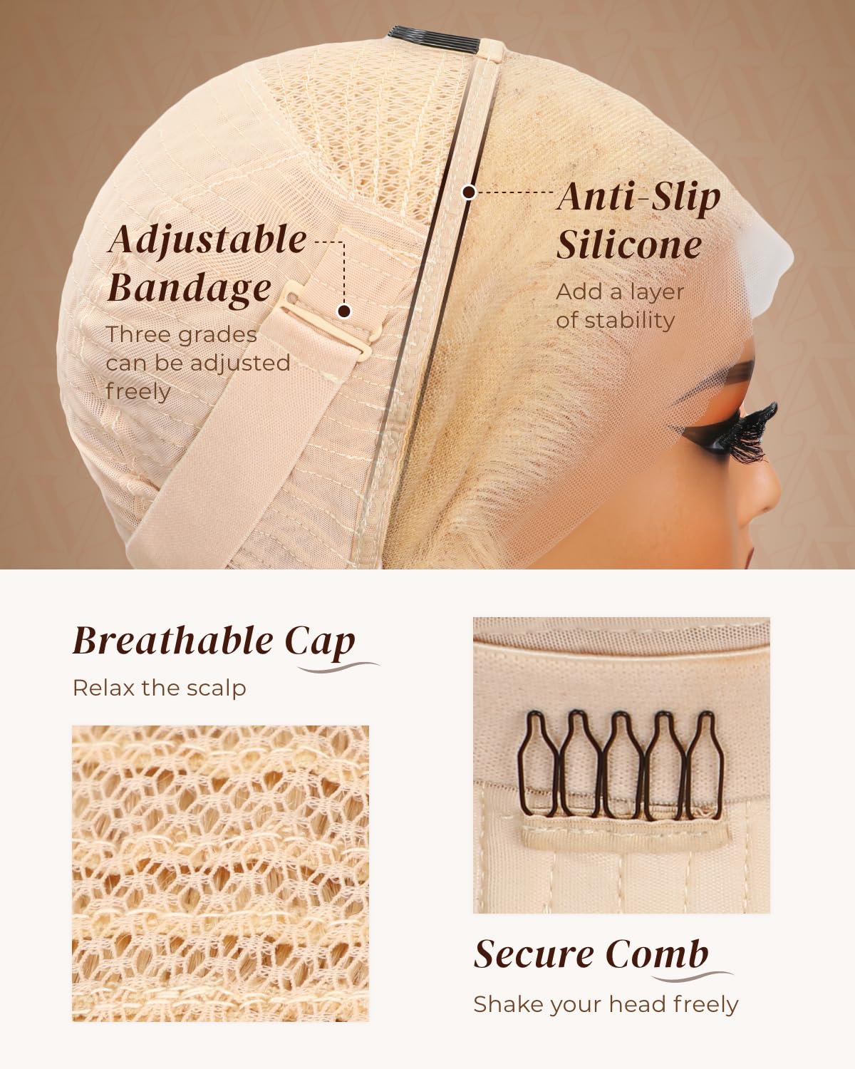 Arabella 613 body wave wig can be dyed or curled for versatile looks.