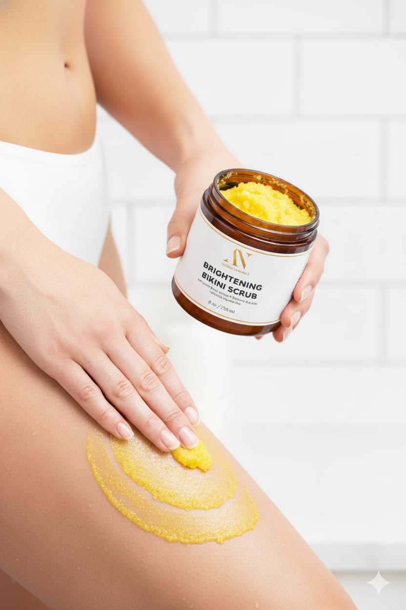 ArabelsNaturals razor bump treatment scrub soothes and prevents irritation.