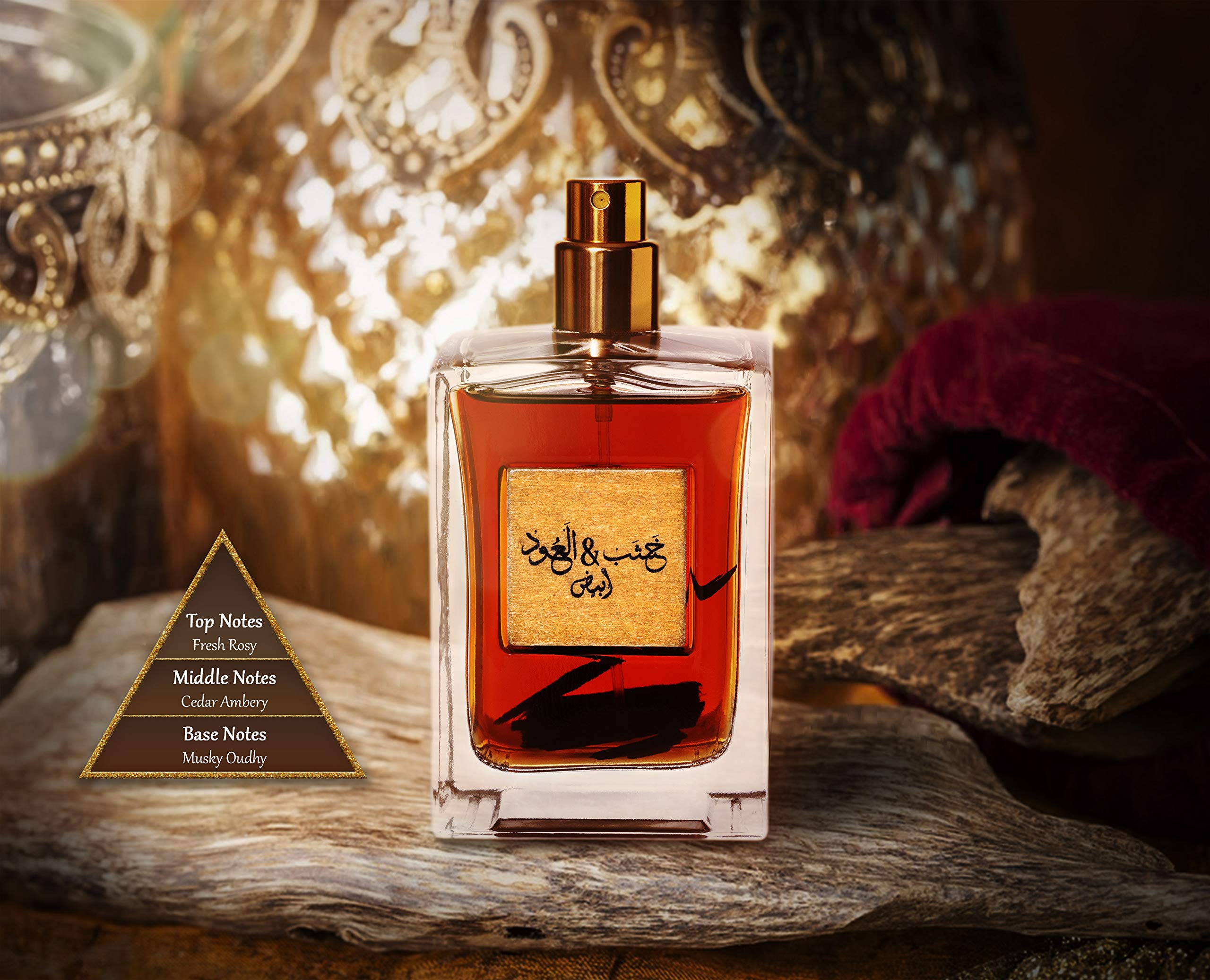ARABIYAT Khashab & Oud image conveys unisex appeal for all genders.