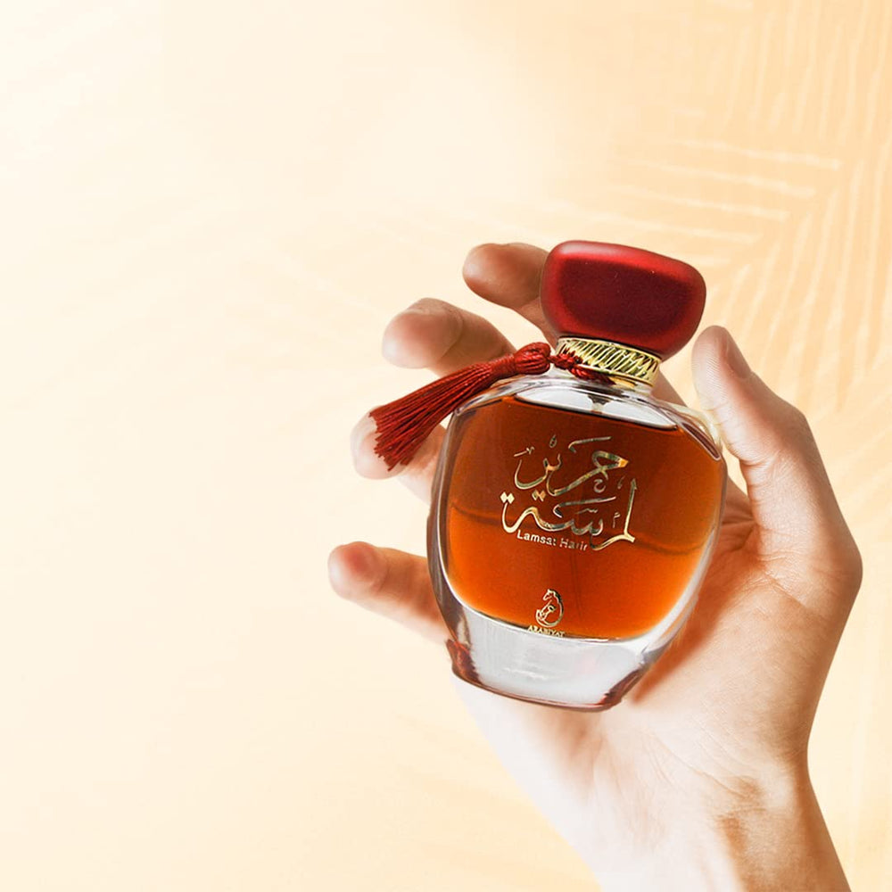 ARABIYAT Lamsat Harir packaging box with brand styling