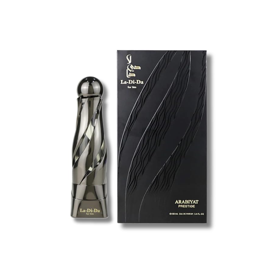 ARABIYAT Prestige La Di Da For Him bottle front view, ideal for daily wear.