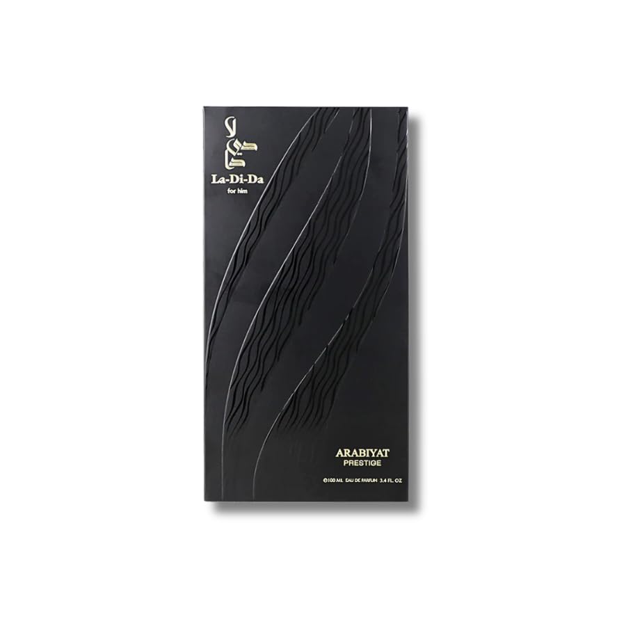 ARABIYAT Prestige La Di Da For Him packaging box, elegant unboxing experience.