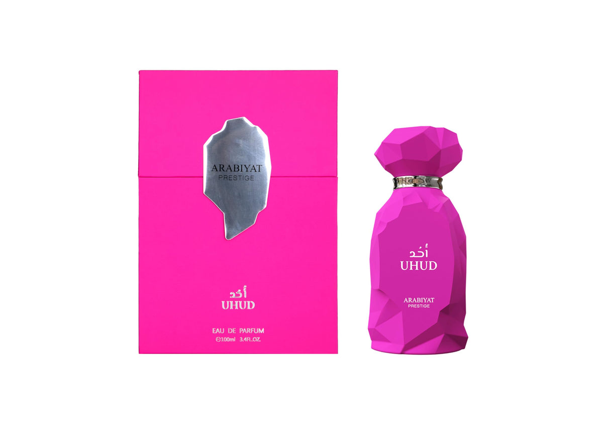 ARABIYAT PRESTIGE UHUD 100ml bottle front, bold feminine fragrance for confident evenings.