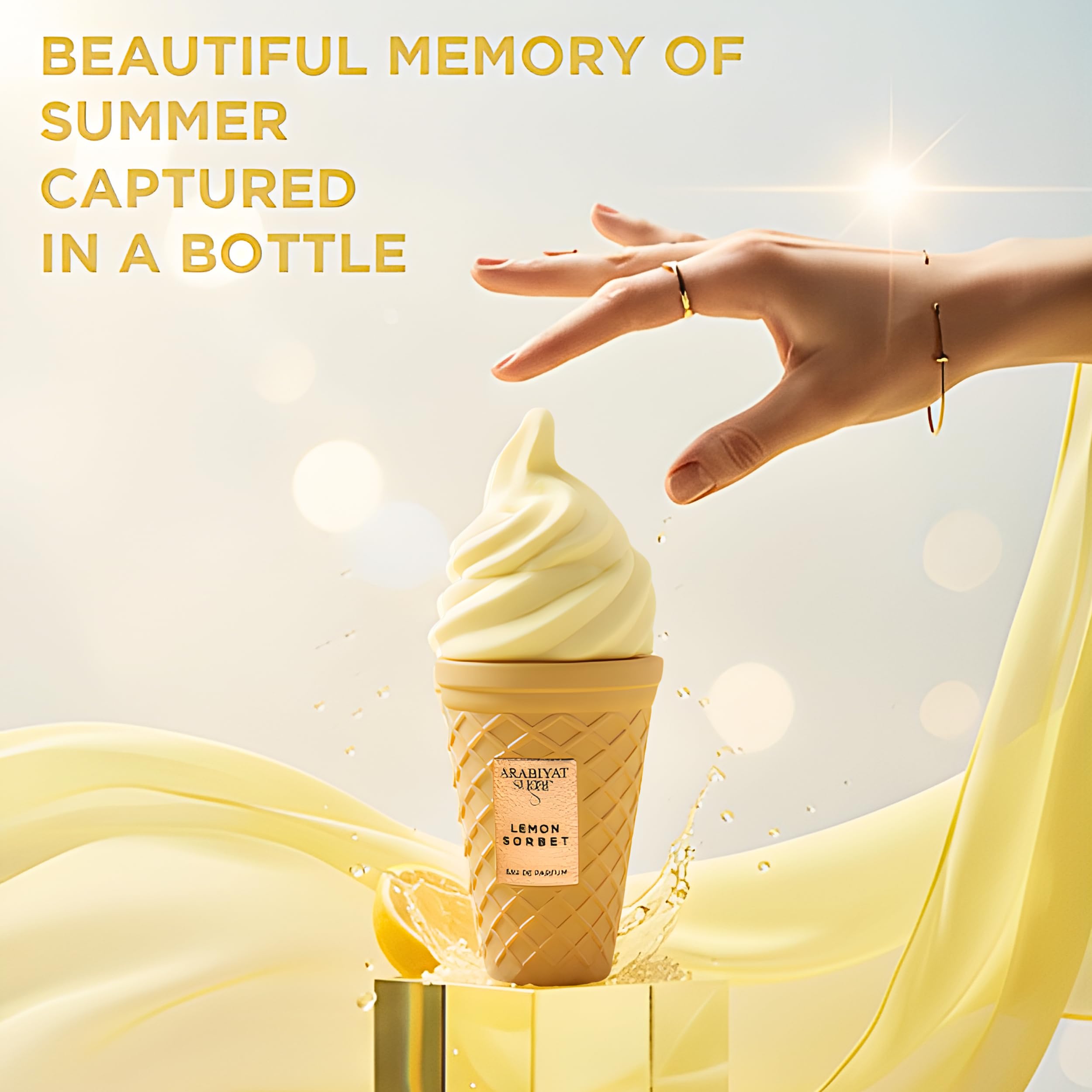 ARABIYAT Sugar Lemon Sorbet packaging box signaling premium gifting appeal for special occasions