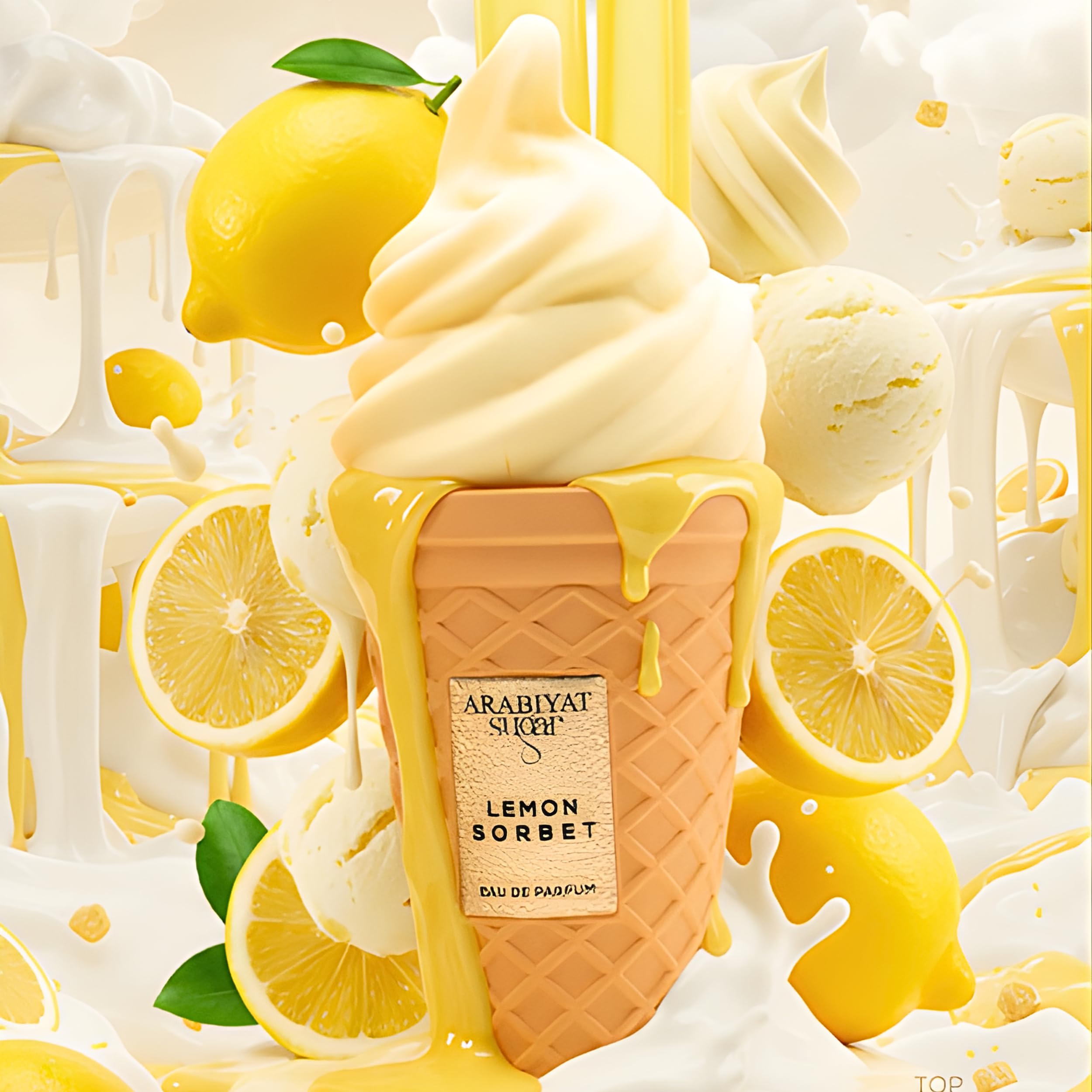 ARABIYAT Sugar Lemon Sorbet vanilla-base detail hints lasting warmth after application