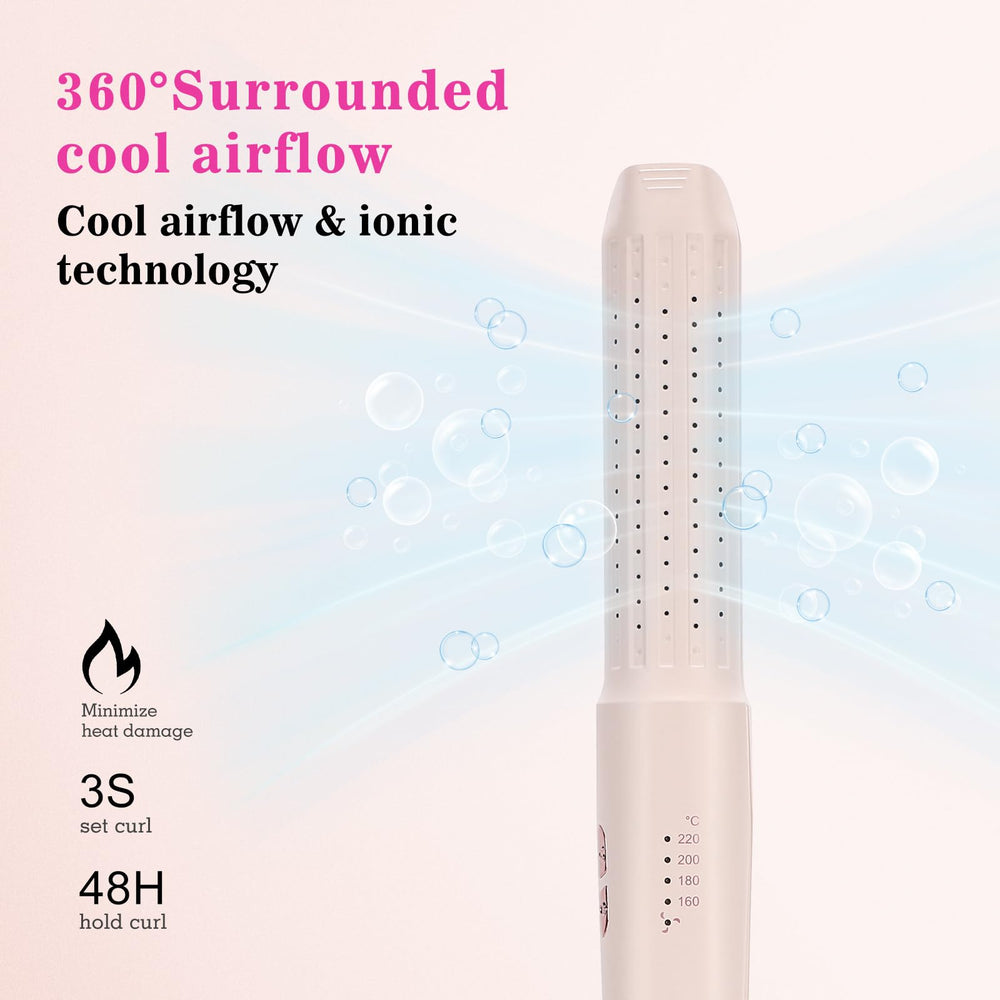 AraSyleon 3D floating ceramic plates glide smoothly for snag-free styling.