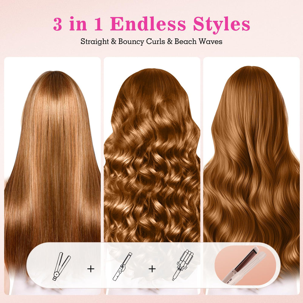 AraSyleon airflow curling iron lowers heat to reduce damage and set curls.