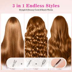 AraSyleon airflow curling iron lowers heat to reduce damage and set curls.