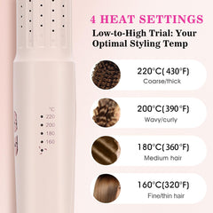 AraSyleon ionic technology delivers salon-grade shine with negative ions.