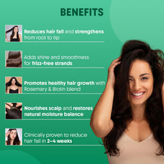 Aravi Organic Rosemary Conditioner bottle pour highlighting detangling benefits