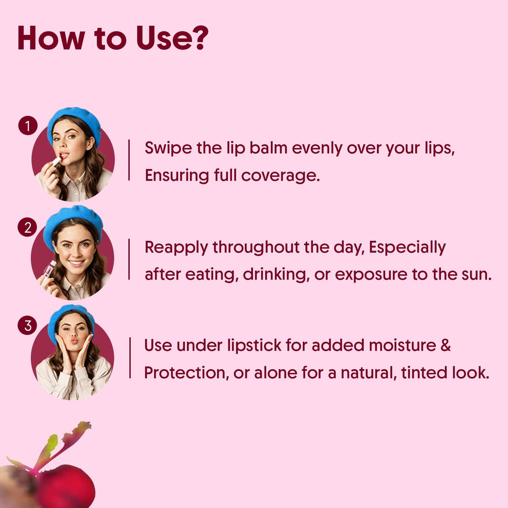SPF 50 PA+++ Aravi Organic lip balm provides daily UV protection