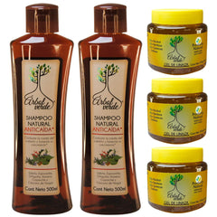 Arbol Verde Anti-Fall Shampoo 500 ml bottle shows a rich lather for thorough cleansing