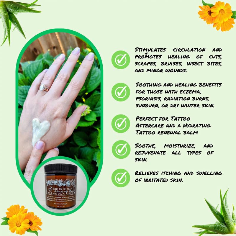 Arbordoun Calendula Cream for eczema relief and dry patch care.