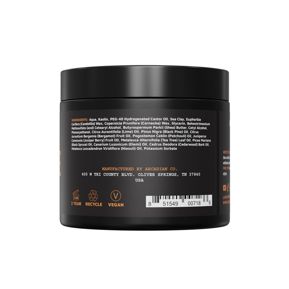 Arcadian Textured style with pomade delivers flexible restyling options.