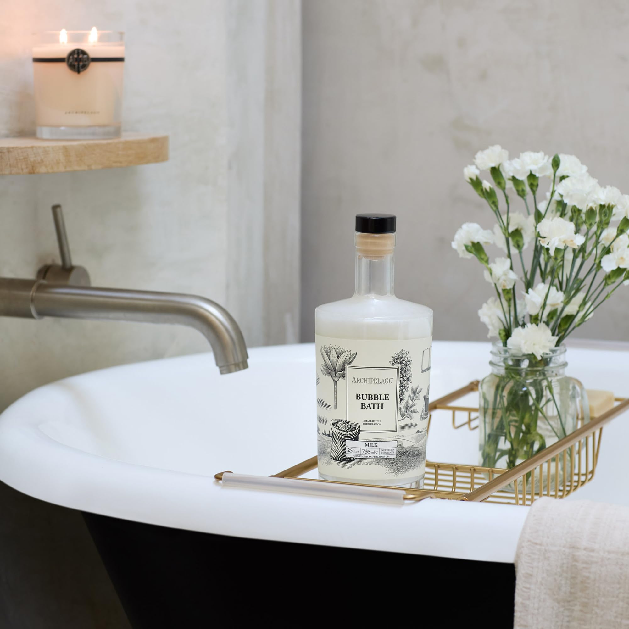 Archipelago Botanicals Natural Proteins support a gentle, comforting bath ritual