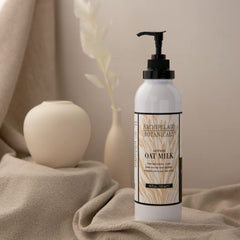 Archipelago Botanicals Oat Milk Lotion texture close-up shows light glide.