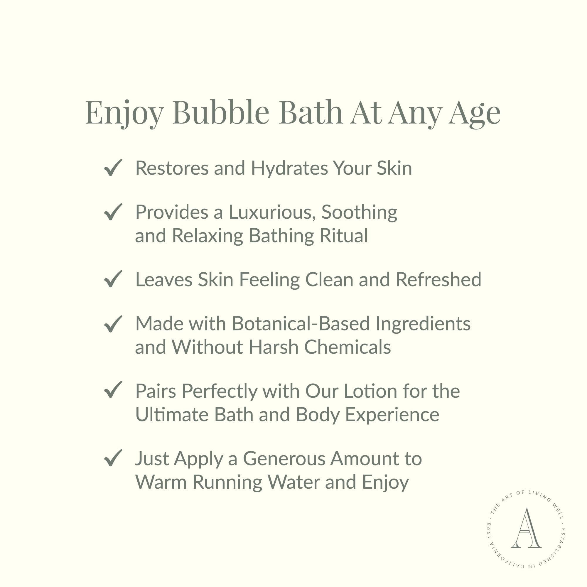 Archipelago Botanicals Rich Bubble Bath Foam offers hydrating bubbles during a relaxing bath