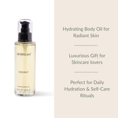 Archipelago Coconut Hydrating Body Oil fragrance with Malayan coconut and citrus notes