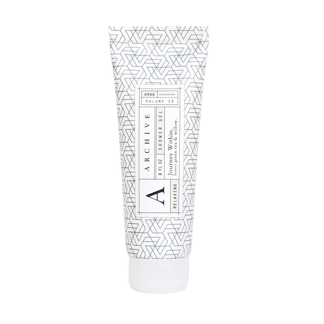 Archive Journey Within shower gel bottle close-up for hydrated, refreshed skin