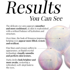 Ceramides and peptides in ARCONA Eye Dew Plus support elasticity and skin barrier