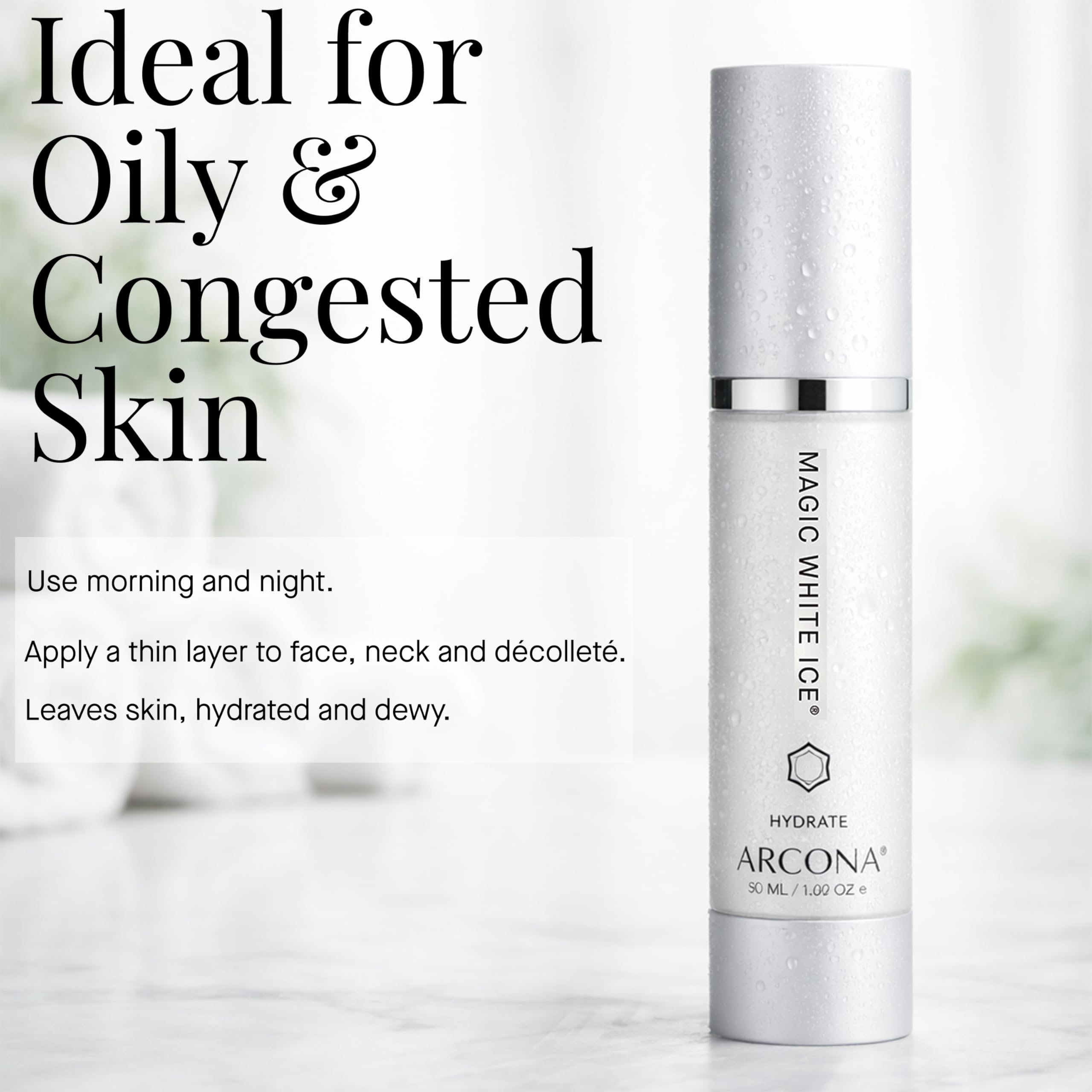 ARCONA Magic White Ice Aloe ingredient supports soothing hydration