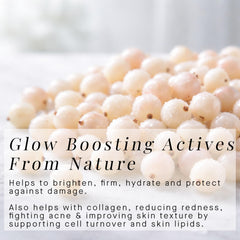 ARCONA Magic White Ice gel being spread for even coverage on the face