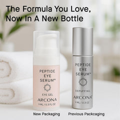 ARCONA Peptide Eye Serum application dot showing precise orbital-area use