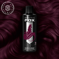 Arctic Fox burgundy swatches preview rich color results before dyeing.
