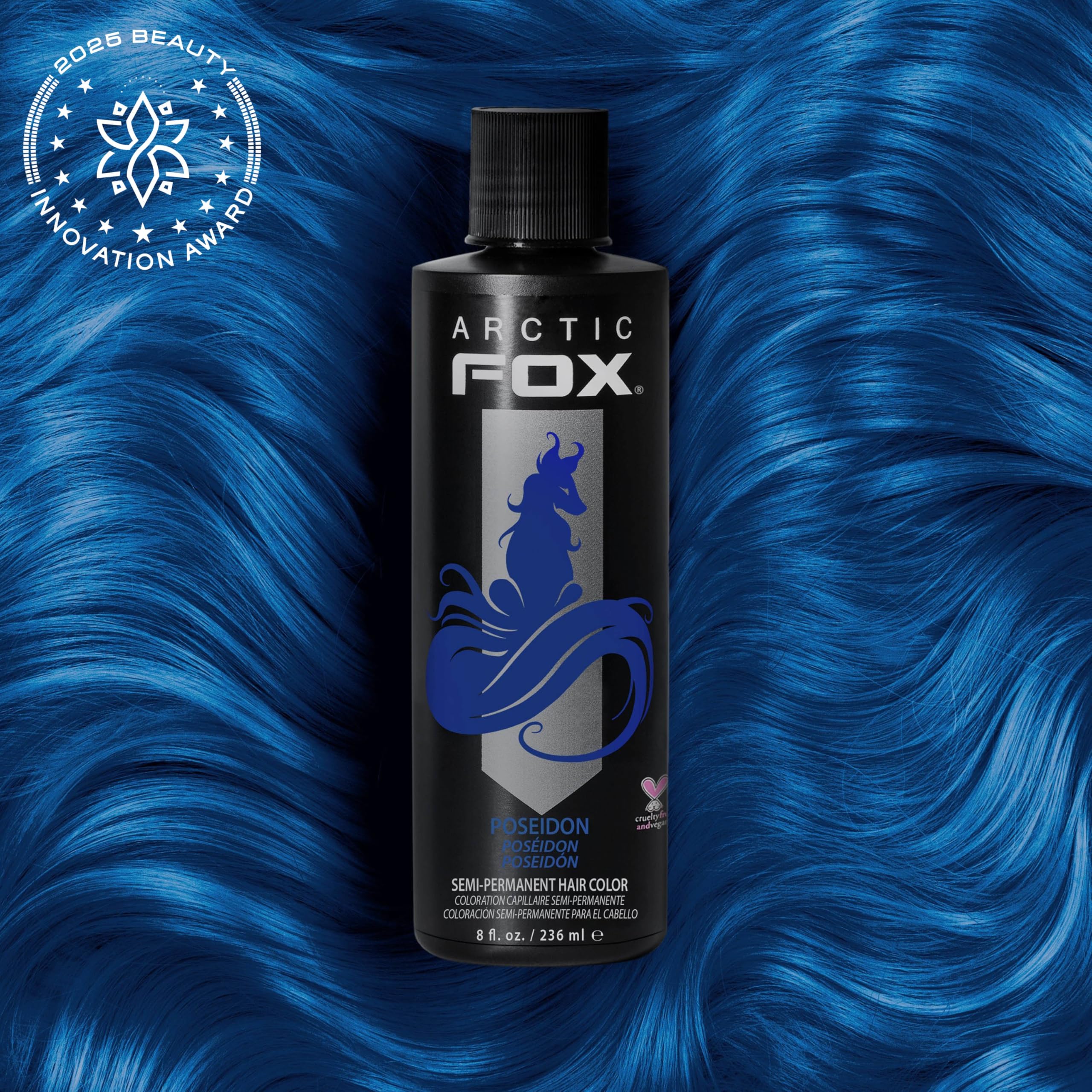 Poseidon mix palette demonstrating customizable blue shade options for different looks.